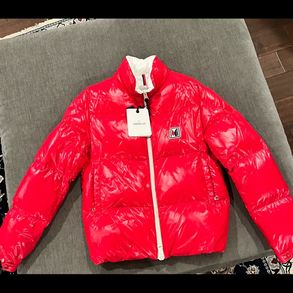 Moncler red jacket